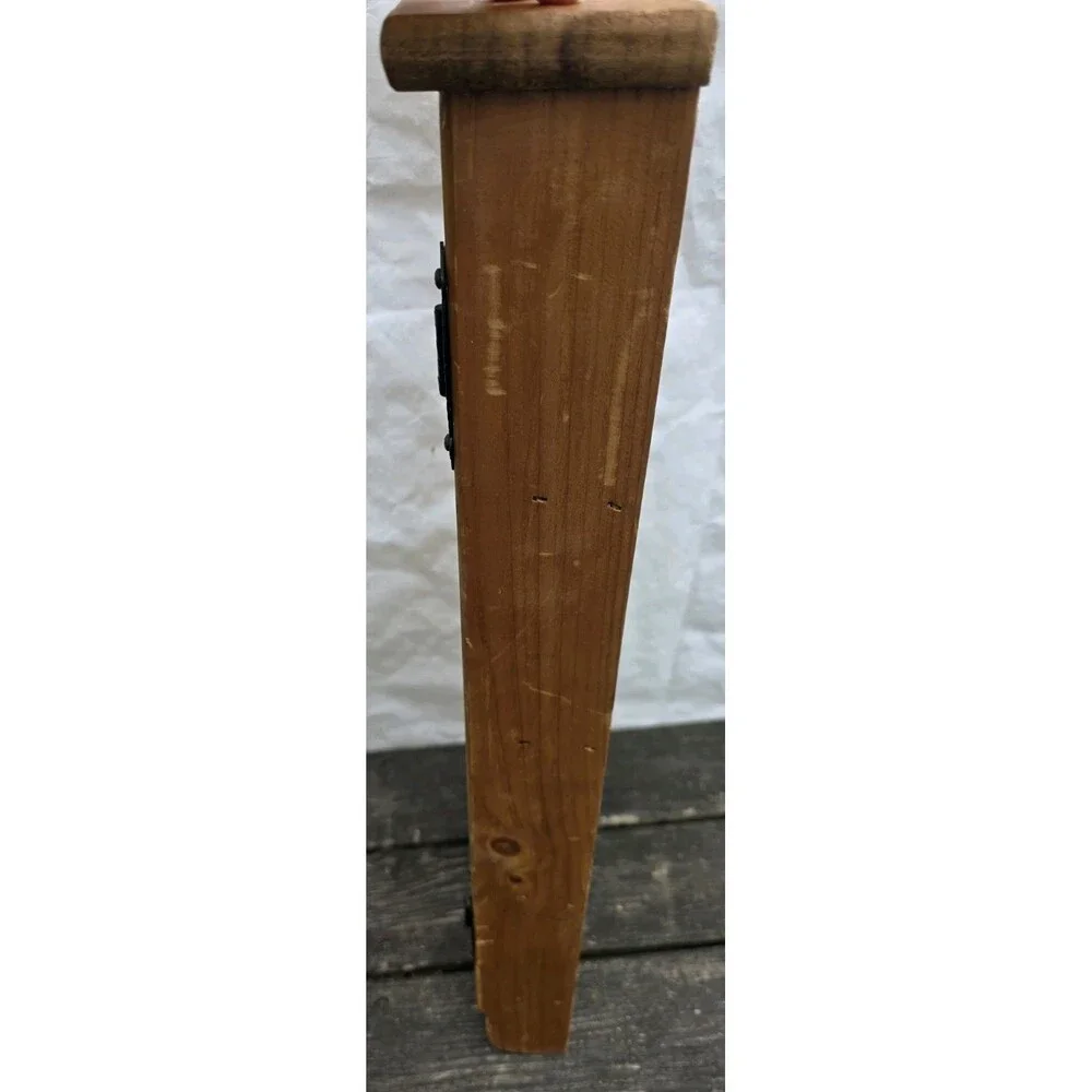 ​Vintage Rustic Wooden Heart Cutout Cabinet Wall Hanging Spice Rack Shelf